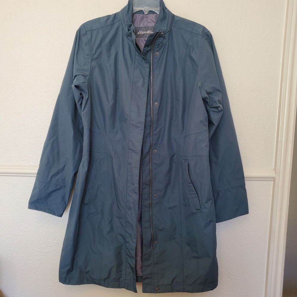 Eddie Bauer Jacket Only Weatheredge Waterproof Full Zip Women's Size M Green